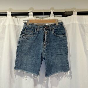 Classic Vintage Blue Denim Shorts